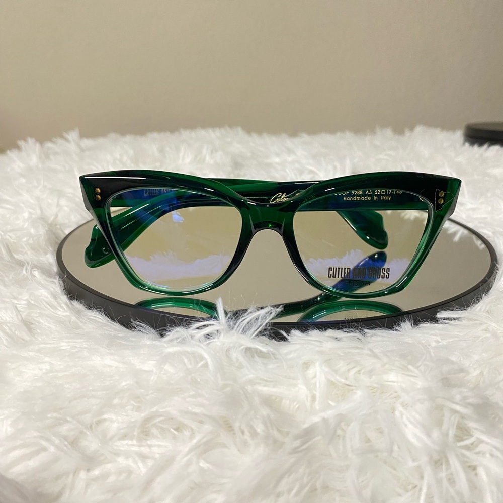 Cutler And Gross Eyeglasses/ Model #: 9288/ Green Tinted Frames